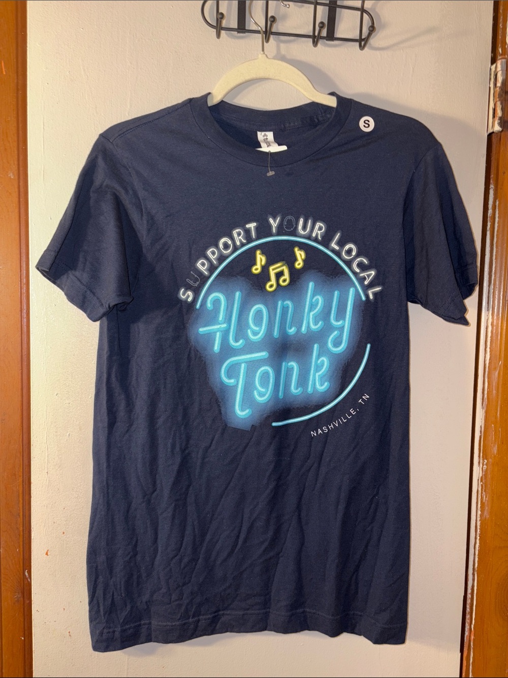 4 items for $25* Tultex Navy Crewneck Tee with Brand Tag